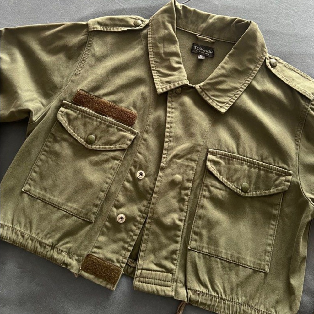 Topshop Khaki Utility Jacket